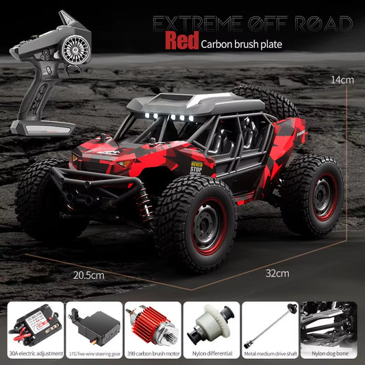 Made in China 1/16 4CH Cheap Adult Toy with Spare Tire Electric Remote Control High-Speed Off-Road Desert Rc Car Kit
