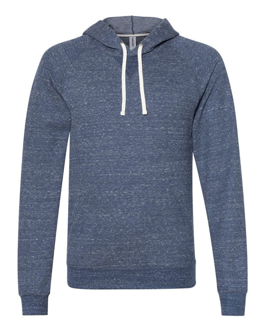 JERZEES 90MR Unisex Snow Heather French Terry Raglan Hooded Sweatshirt