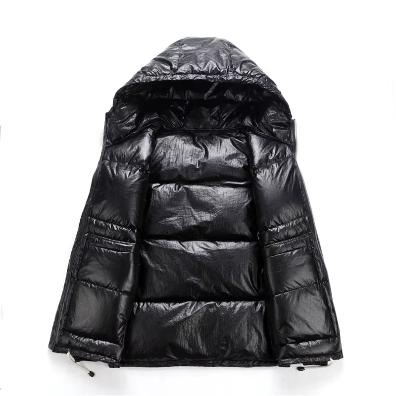 New Winter Men'S Women'S down Jacket High Quality Hooded Casual Coat Thick and Warm Men'S Winter Clothing