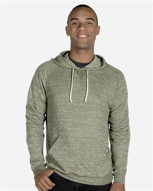 JERZEES 90MR Unisex Snow Heather French Terry Raglan Hooded Sweatshirt-5