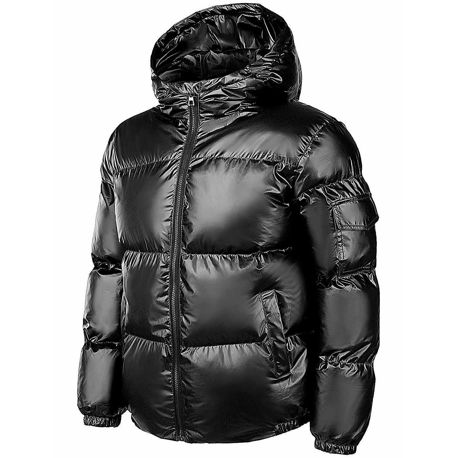 Men'S New Winter Fashion Puffer Jacket Waterproof Zipper Closure Warm Padding Bubble Puffy Jacket-Wholesale
