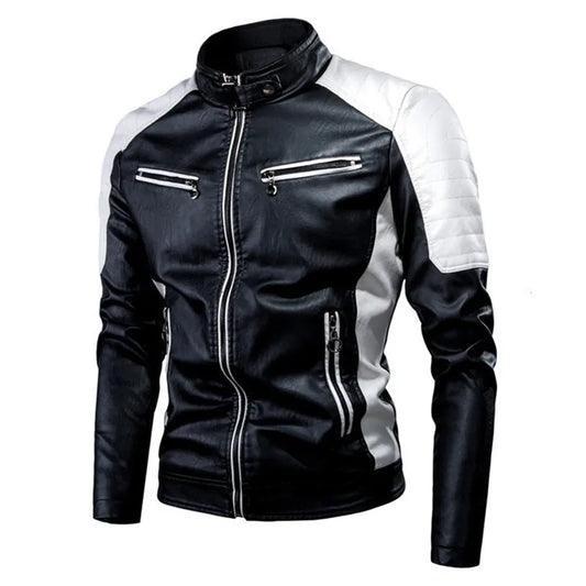 2023 Mens Leather Jackets Casual High Quality Classic Motorcycle Bike Jacket Men plus Thick Coats Spring/ Autumn Chaqueta Hombre