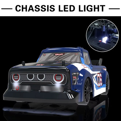 Remote Control Car 1/14 Scale RC Drift Car 2.4Ghz 4WD High Speed Drift Truck Gifts for Adults and Kids Electric Blue 4 Channels