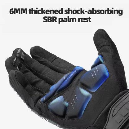 Autumn Winter Motorcycle Gloves Breathable SBR 6Mm Thickened Pad Keep Warm Winter Gloves Men Women Sport Cycling Glove