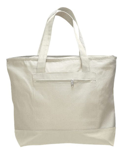 Q-Tees Q1300 19L Zippered Tote-4