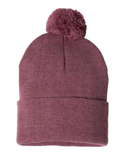 Sportsman SP15 12" Pom-Pom Cuffed Beanie-11