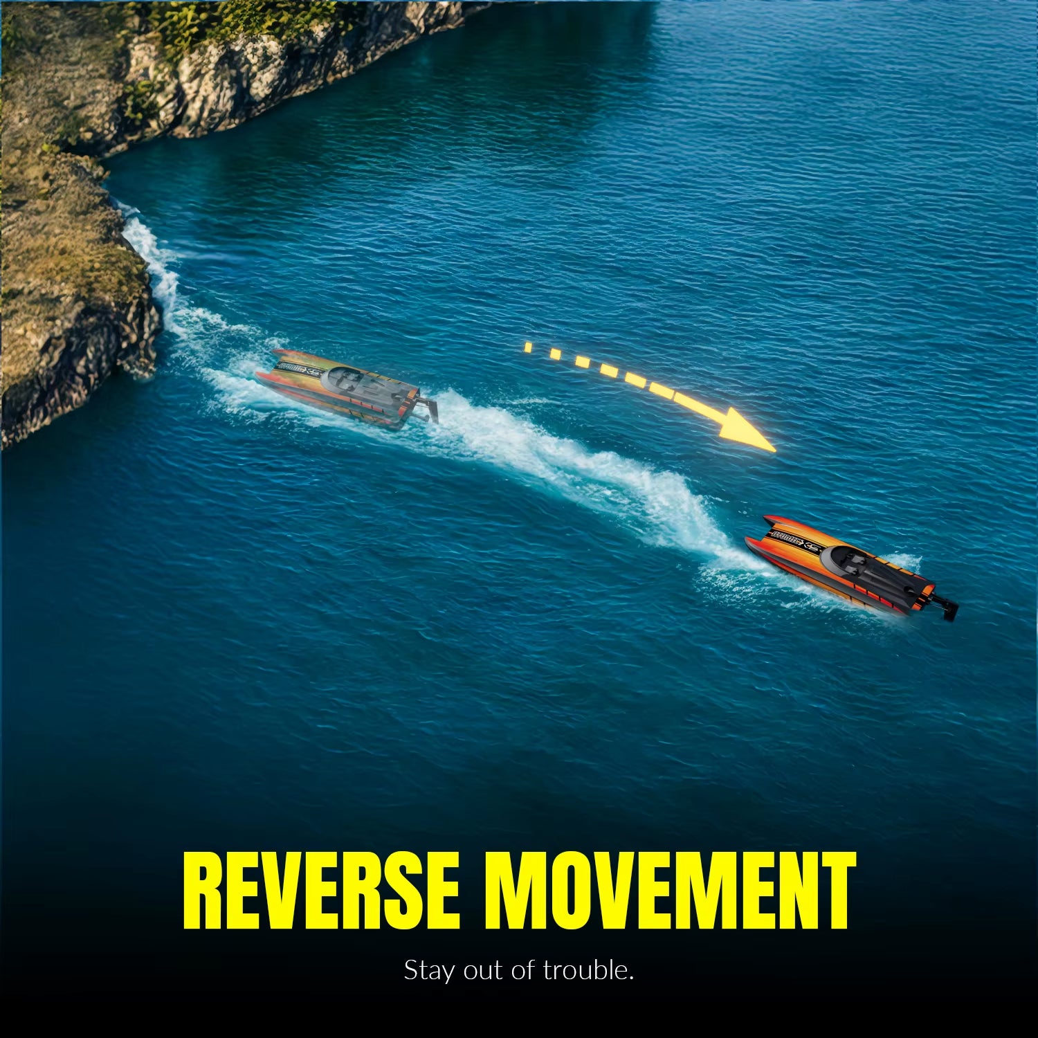 VOLANTEXRC Remote Control Boat with Self-Right & Reverse Function (795-5 Red)