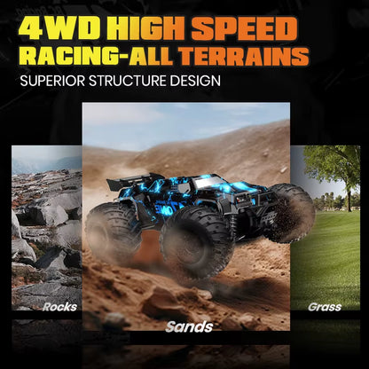 RC 2.4G 4WD All-Terrain Off-Road Monster Vehicle High Speed Race Car High Performance 1:14 Scale S636 Big Foot Truck 20KM/H