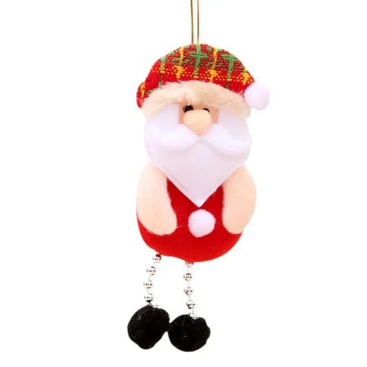 New Year Angel Doll Christmas Tree Hanging Ornaments Decor Christmas Elk Pendants Decoration for Home Navidad 2021 Car Ornament