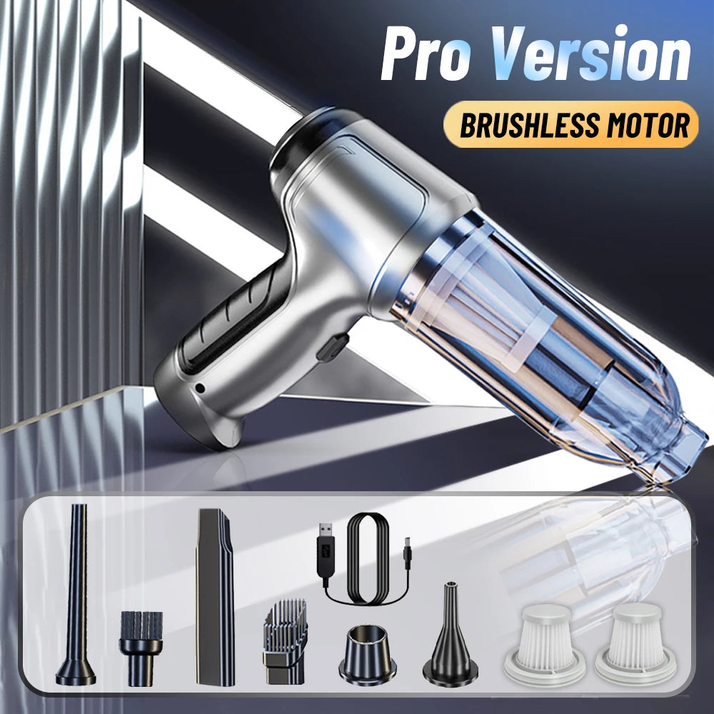 Car Vacuum Cleaner Powerful Wireless Car Vacuum Cleaner 95000PA Strong Suction Handheld Wireless Vehicle Vacuum Cleaner for Car