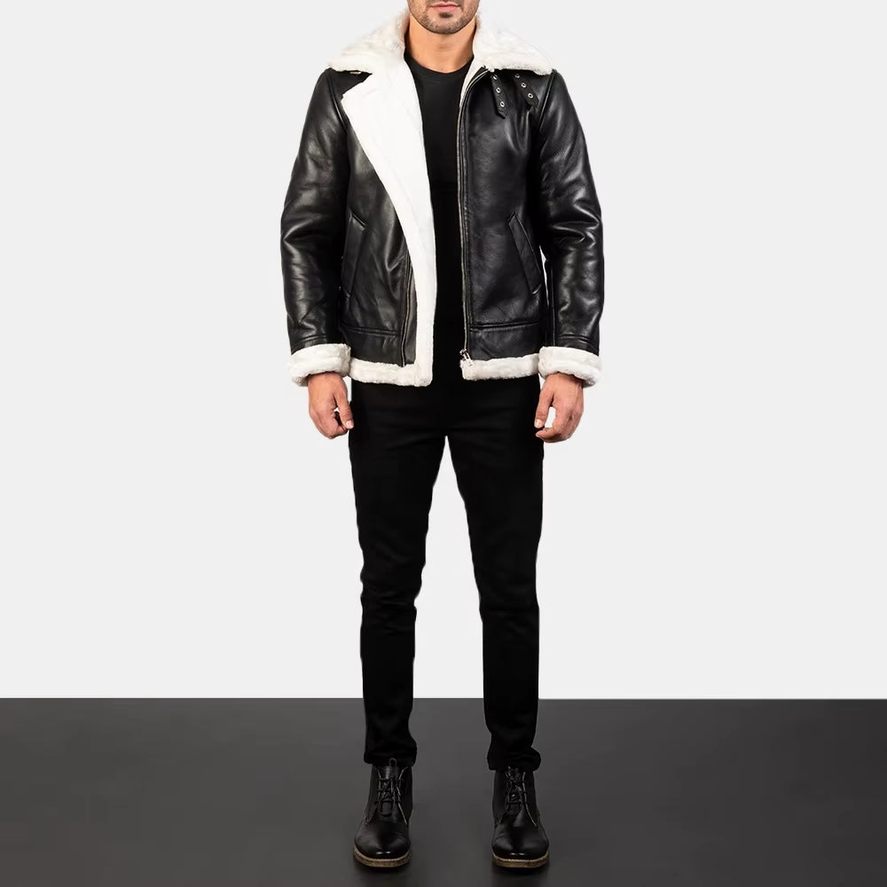 Jacket for Man Best Quality Style Slim Fit Men Leather Jacket Pure Lambskin Pakistan Genuine Biker Winter Fur Leather Jackets