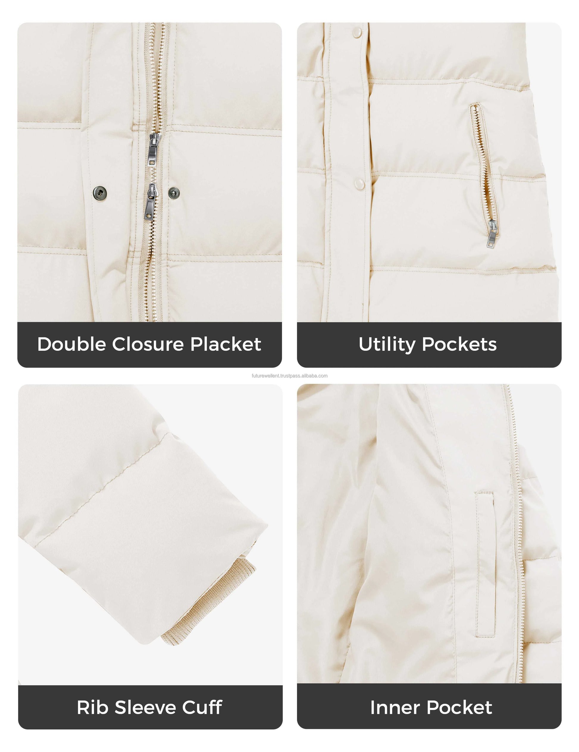 Wholesale Clothing Custom Women Winter Parka Casual Windproof Puffer Jacket Manufacture New Stylish Winter Warm Jacket for Women
