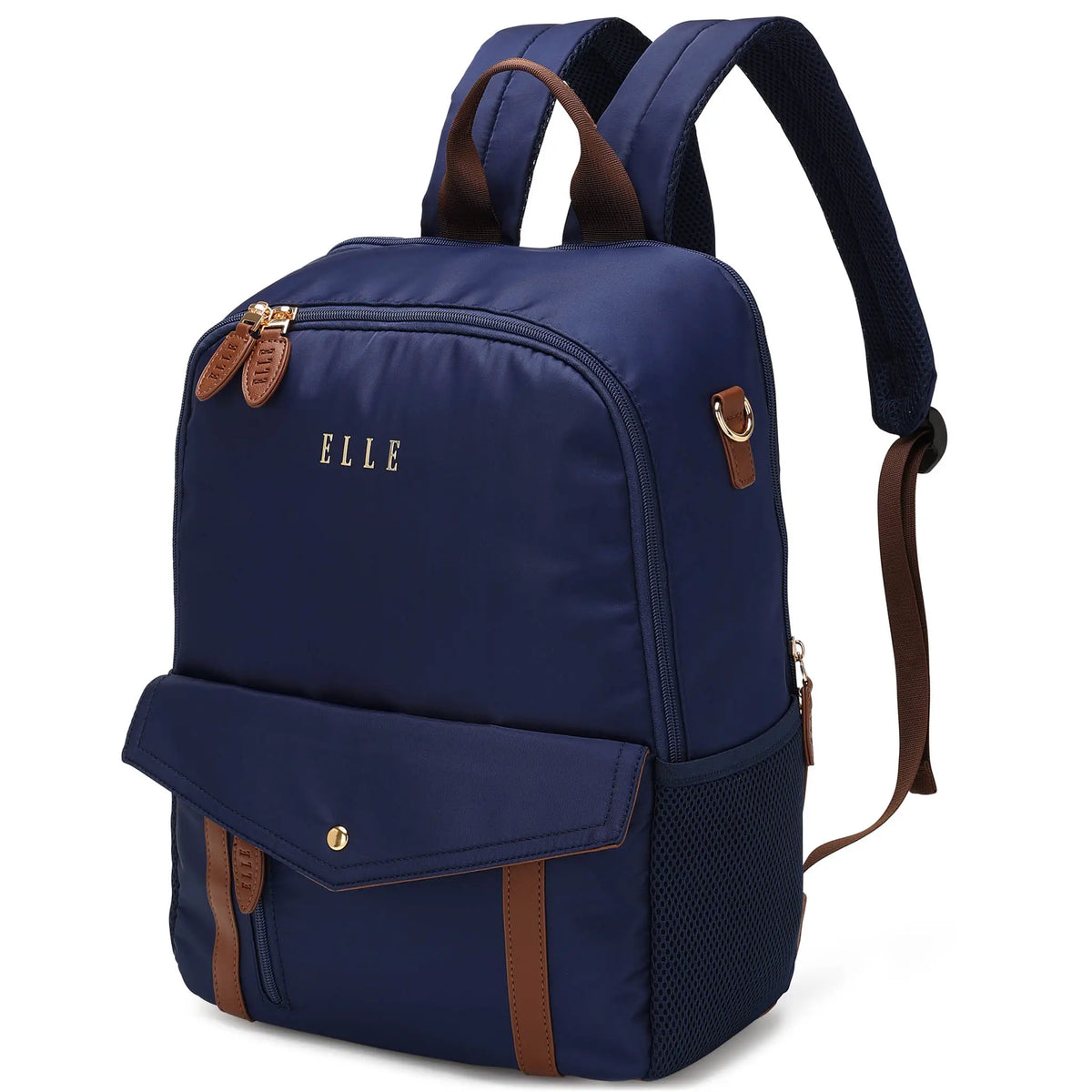 Luxe Journey 18L Twill and Vegan Leather Backpack