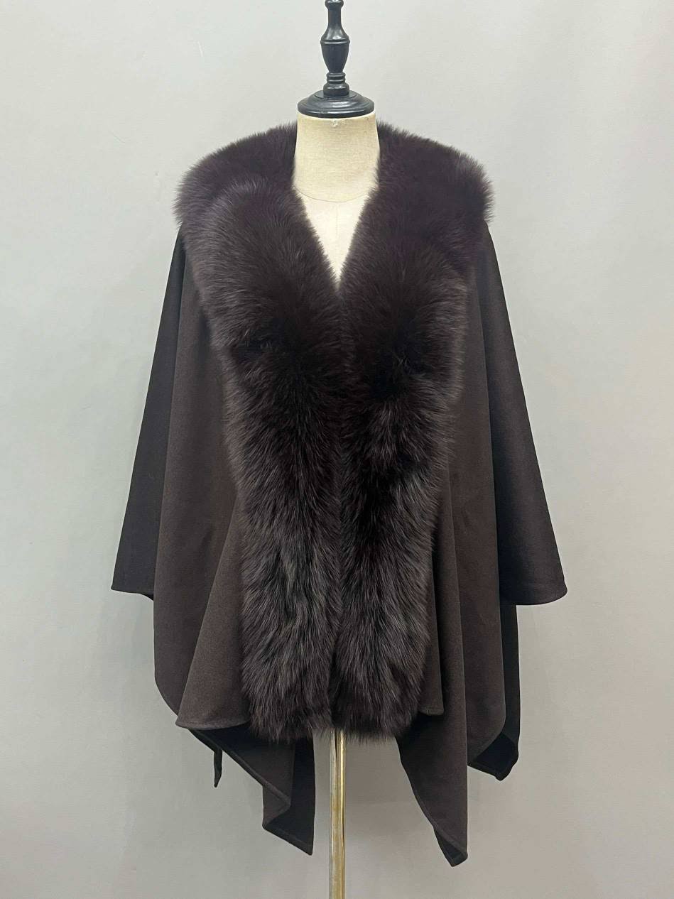 Cashmere Fur cape-0