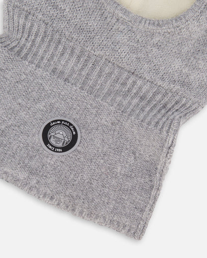 Knit Balaclava Heather Gray