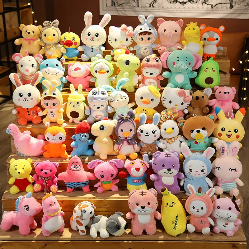 Wholesale Fashion 7 Inch Stuffed Animals Low MOQ Custom Doll Plush Toys for Claw Machine Toy Crane Machine