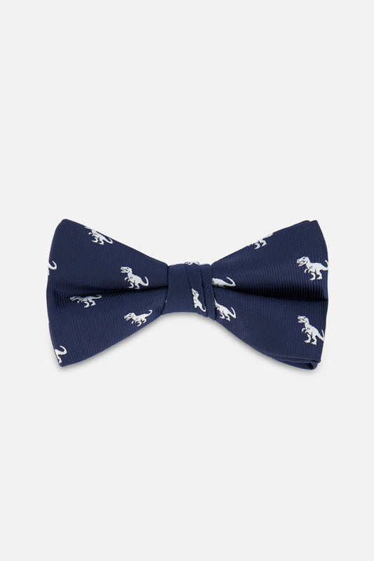 Bow Tie Blue Dino Print-0