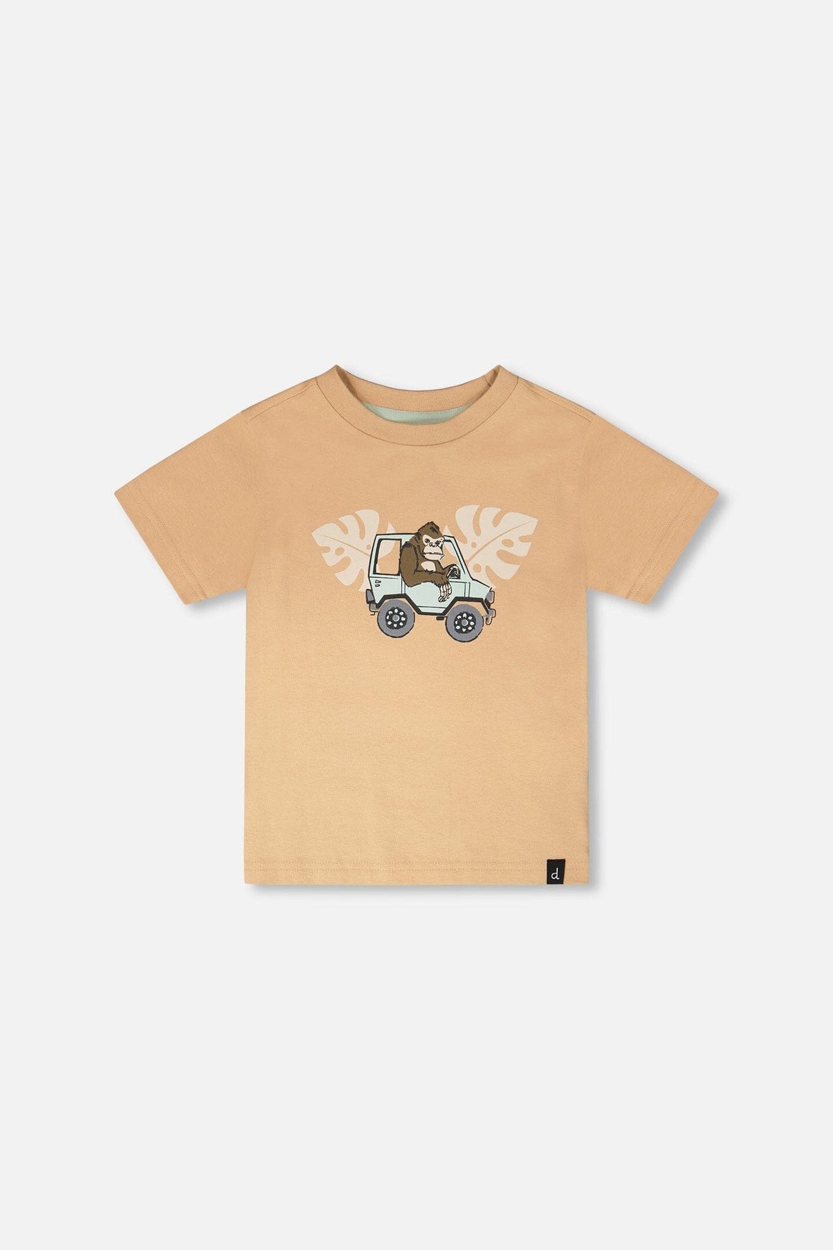 Organic Cotton Short Sleeve T-Shirt Beige-0