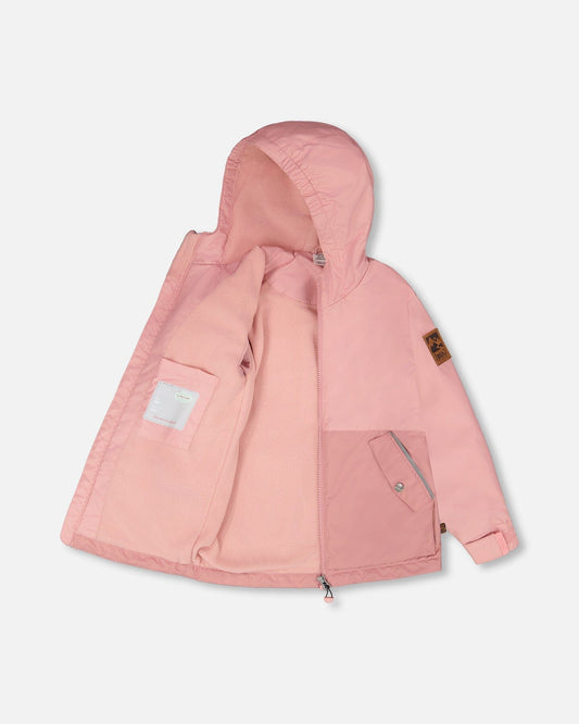 Mid-Season Jacket In Recycled Polyester Light Pink