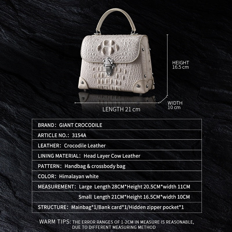 DON JOHN Crocodile Leather Handbags Women's-3