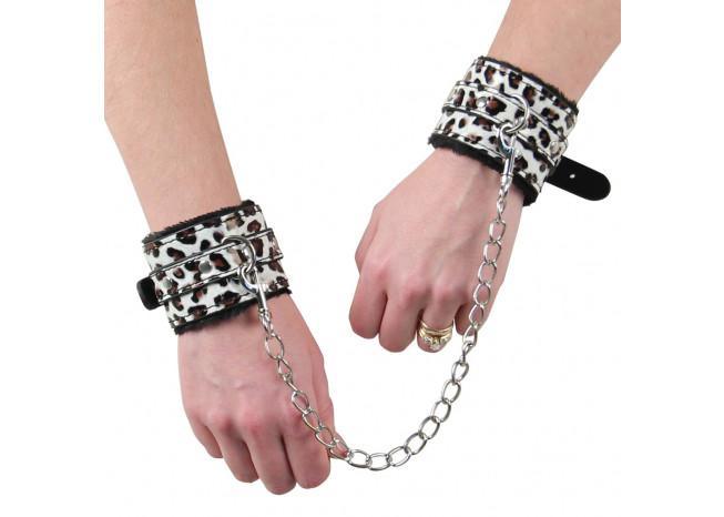 Cheetah Print Wrist Bondage Restraints-1