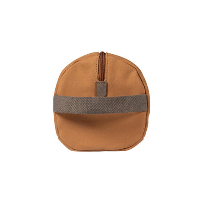 K2005UB | Beauty Case in Canvas 100% Cotton/Full Grain Leather, Naked. Leather color. Side handle. Zipper closure. Dimensions: 25 x 15 x 17 cm. Packaging: Tnt bag