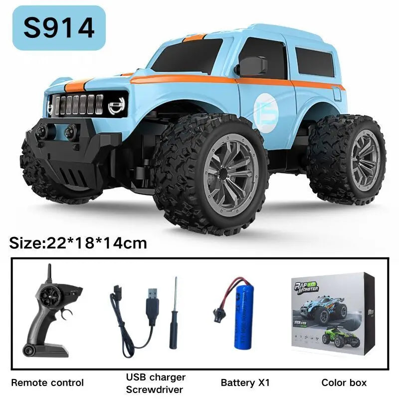 Mini 4WD RC Climbing Car - Fast 20Km/h Remote Control Toy for Kids