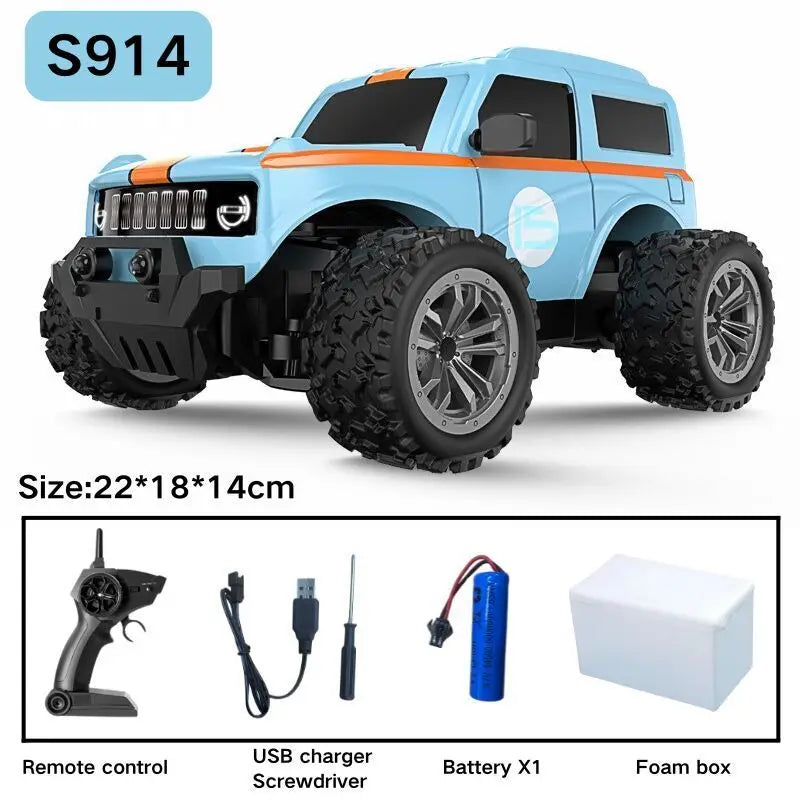 Mini 4WD RC Climbing Car - Fast 20Km/h Remote Control Toy for Kids