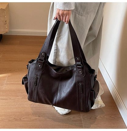 Single-Shoulder Crossbody Bag Large Capacity Tote Bag Women's Commuter Handbag