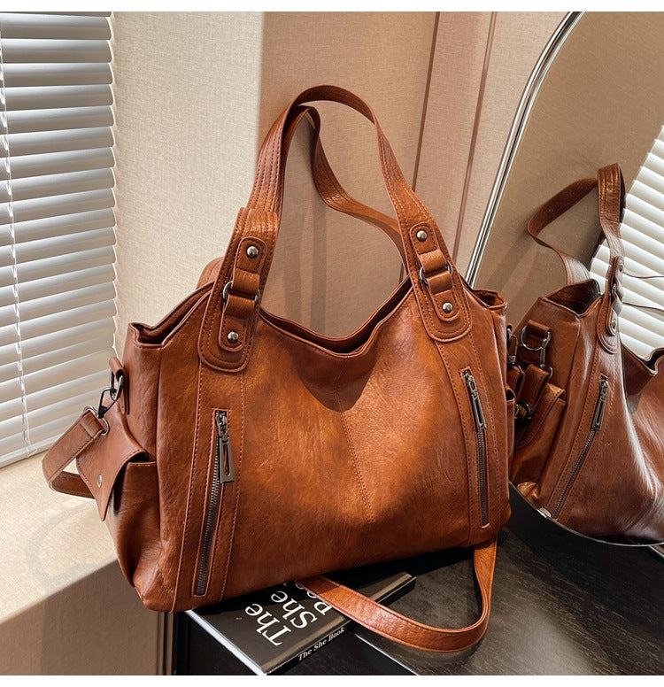 Single-Shoulder Crossbody Bag Large Capacity Tote Bag Women's Commuter Handbag