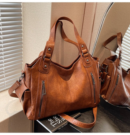 Single-Shoulder Crossbody Bag Large Capacity Tote Bag Women's Commuter Handbag