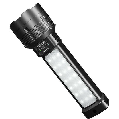 Strong solar flashlight super bright outdoor explosive long endurance with charging portable handheld 100,000 lumns light-0