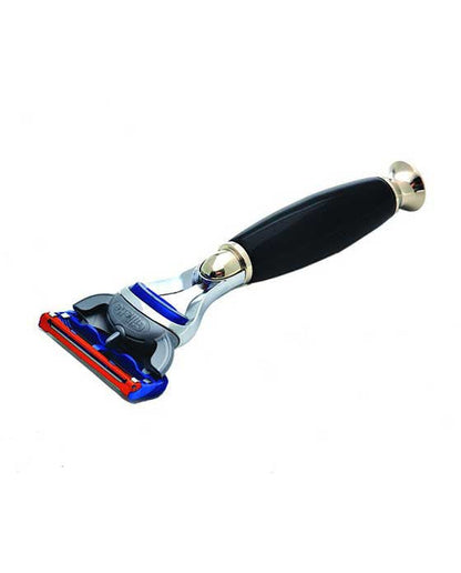 PB-36FSR PureBadger Collection Shaving Razor Black Handle - Fusion Head-0