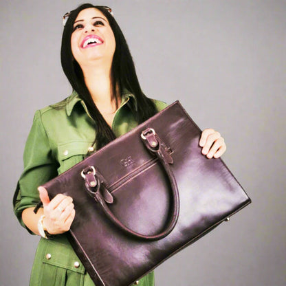 The Signature 17" Bag, Purple