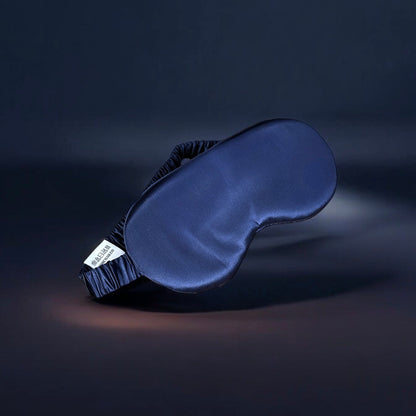 Premium Organic Silk Sleep Mask - Royal Blue-2