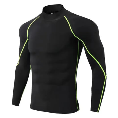 Men Compression Long Sleeve T Shirt-5