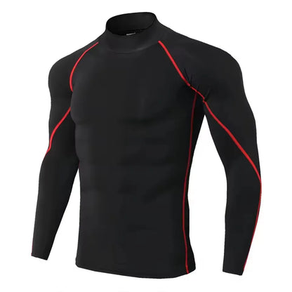Men Compression Long Sleeve T Shirt-7
