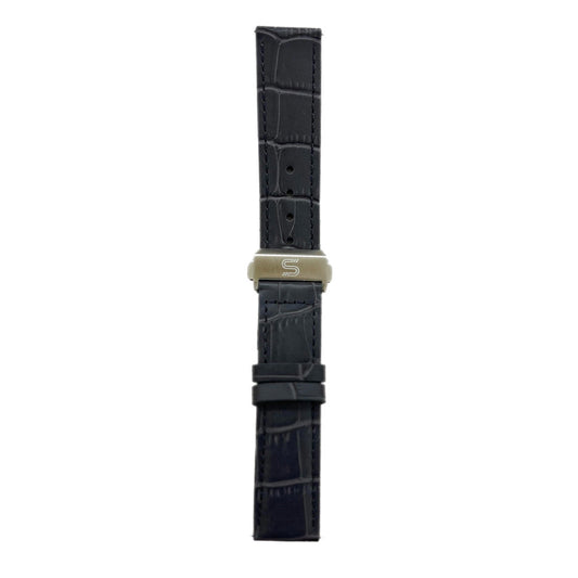 Grey Leather - Steel Clasp-0