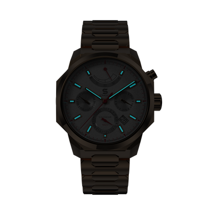 SOVRYGN Calendar Rose - White Watch-4