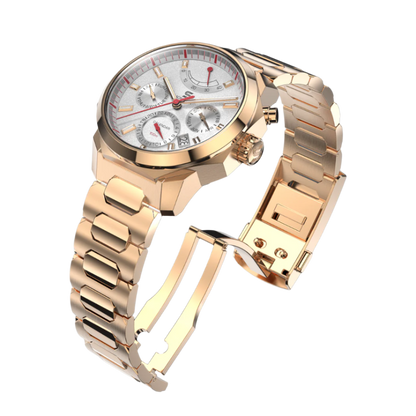 SOVRYGN Calendar Rose - White Watch
