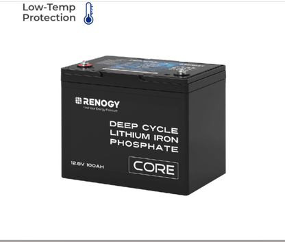 Core 12V 100Ah Deep Cycle LiFePO4 Lithium Battery for RV, Solar, Marine & Off-Grid Power-2