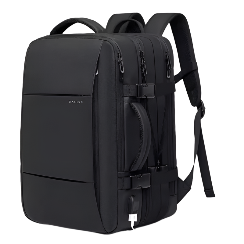 Expandable Travel Backpack Black