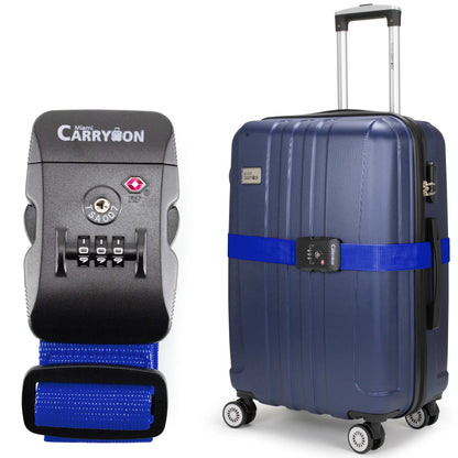 Adjustable TSA Approved Combination Lock Luggage Strap