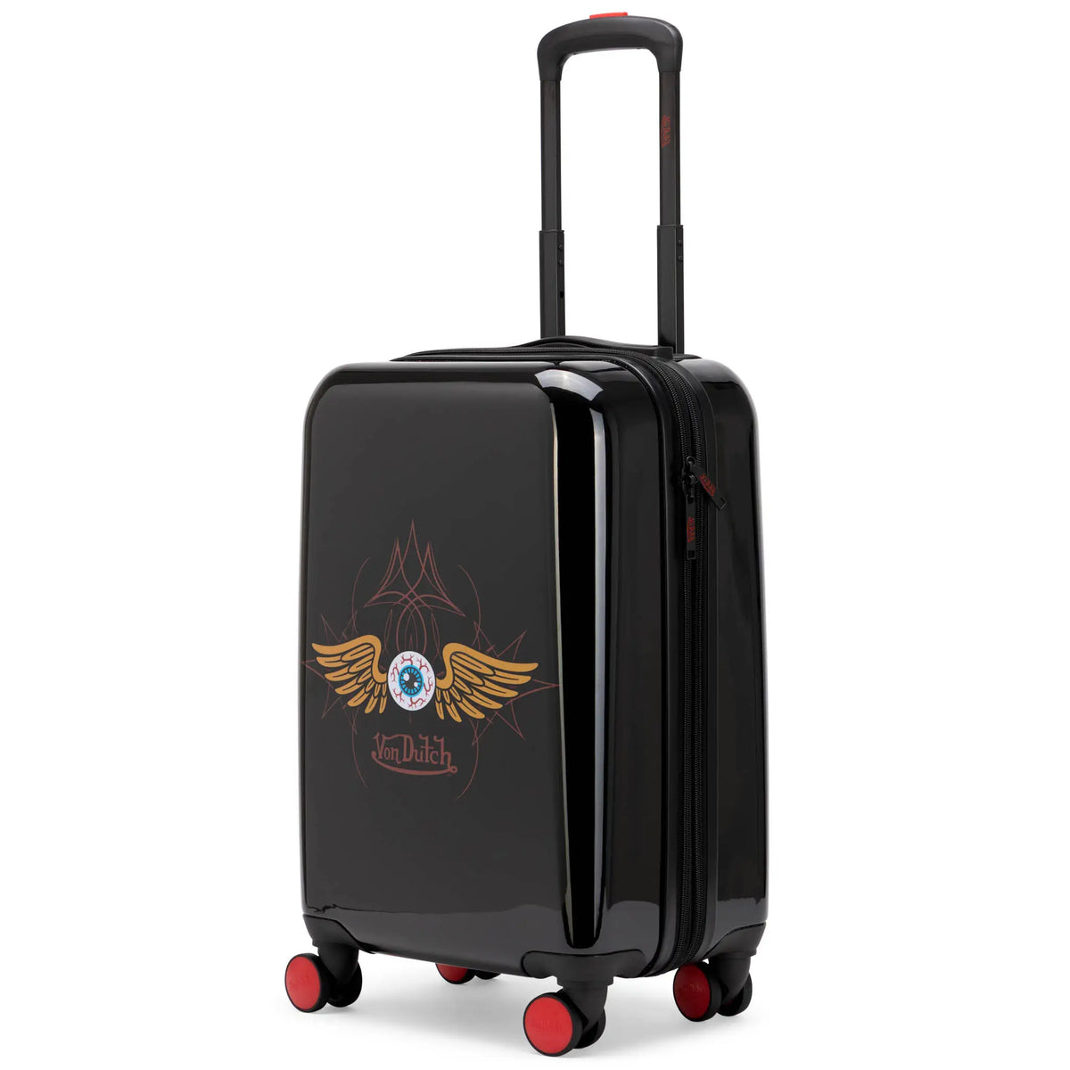 Kustom Kulture Expandable Hardside Carry-on Spinner Suitcase