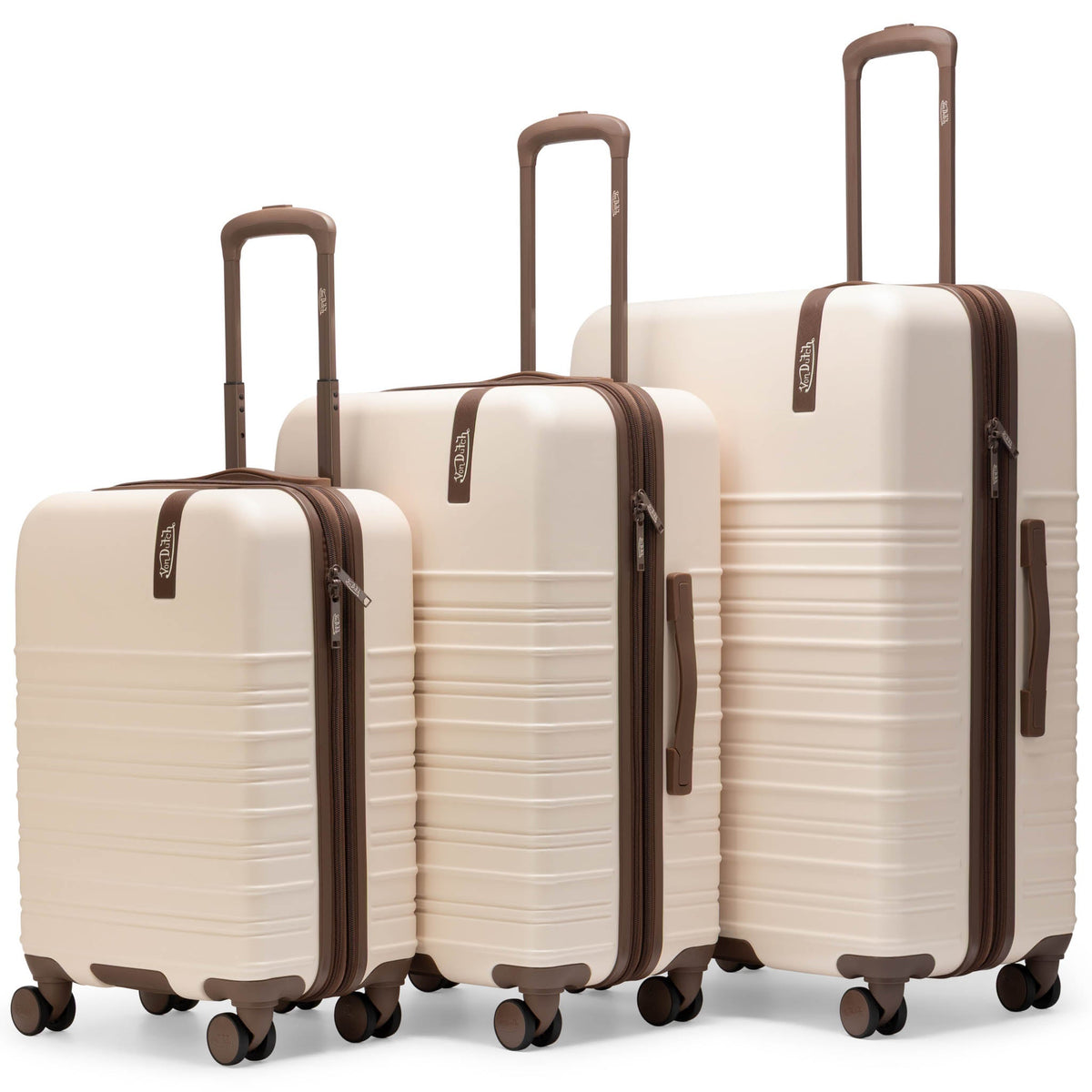 Retro Trek 3-Piece Expandable Hardside Spinner Luggage Set