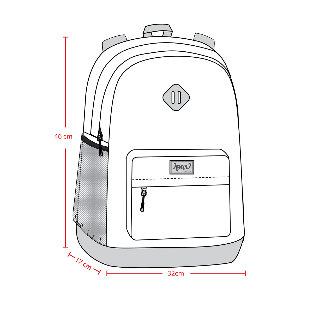 Kids Backpack Turquoise Blue, Pink And Mauve-3
