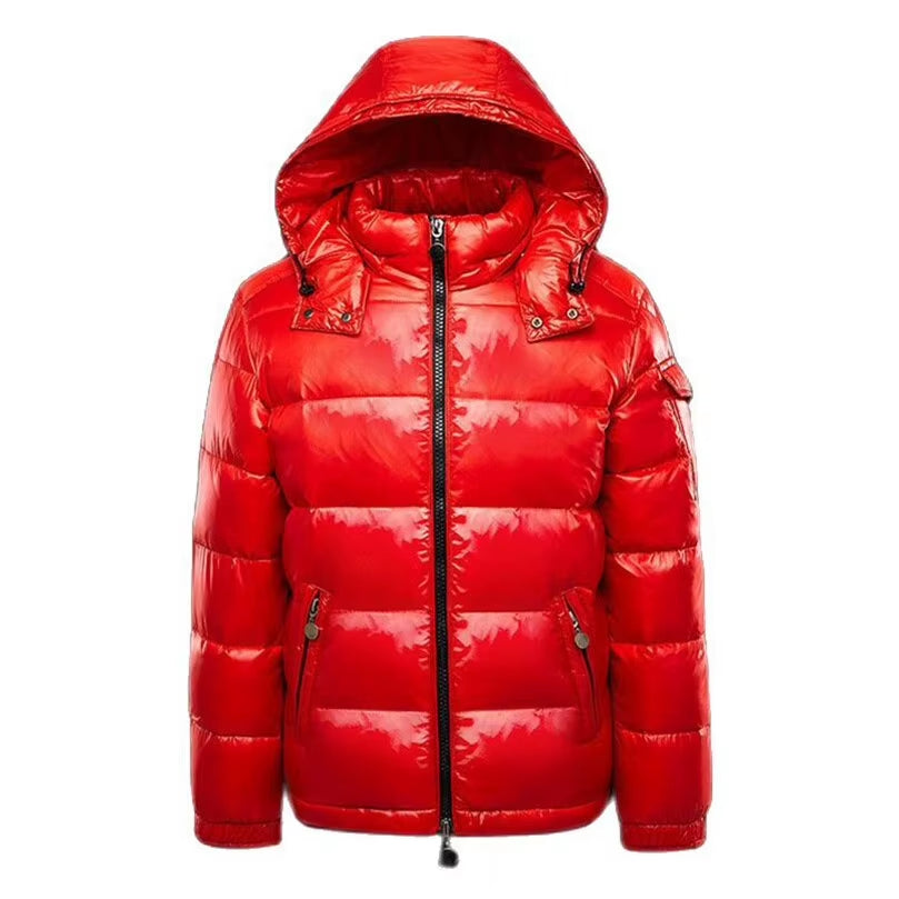 Inter New Men Solid Parkas White Duck down Men'S Stand Collar Warm Thick Coat Male
