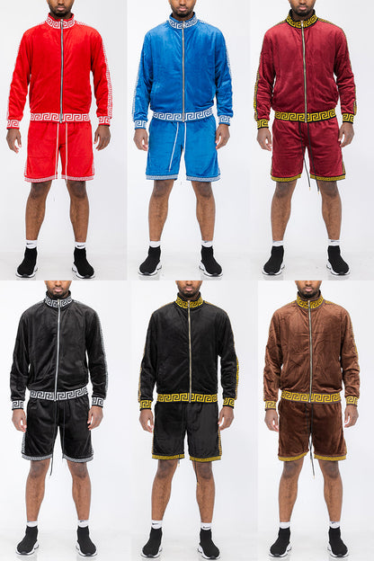 Status Velour Short Set-1