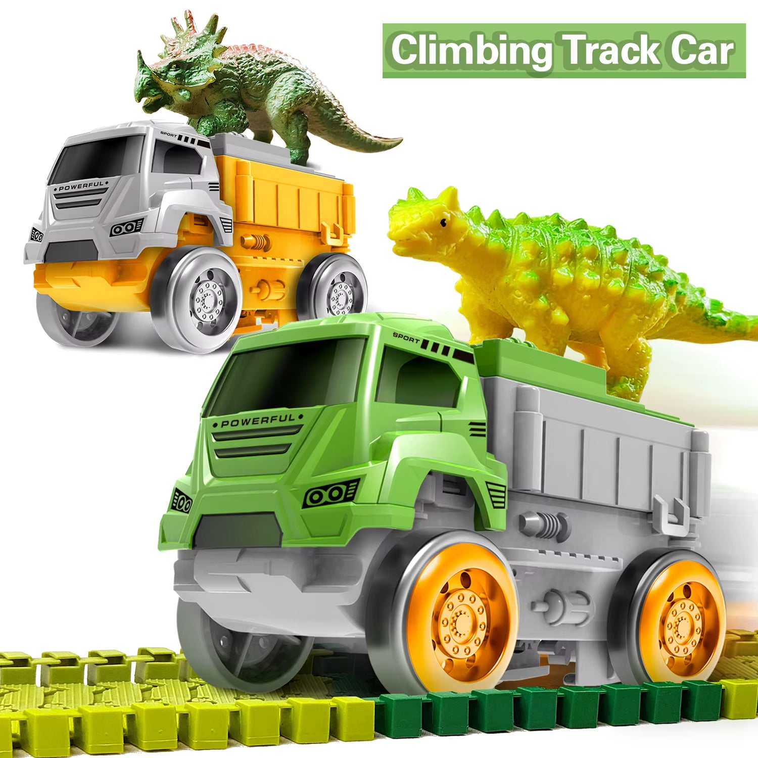 Electric Dinosaur Track Car Magic Climbing Railway Toy Car Flexible Track Toy Cars Educational Toys for Boys Quality Toy for Kid