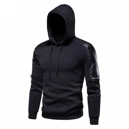 Winter Tracksuit Men Clothing Sportswear Training & Jogging Wear 100% Cotton & Leather Customized Logo Full Sleeves Hoodie Set